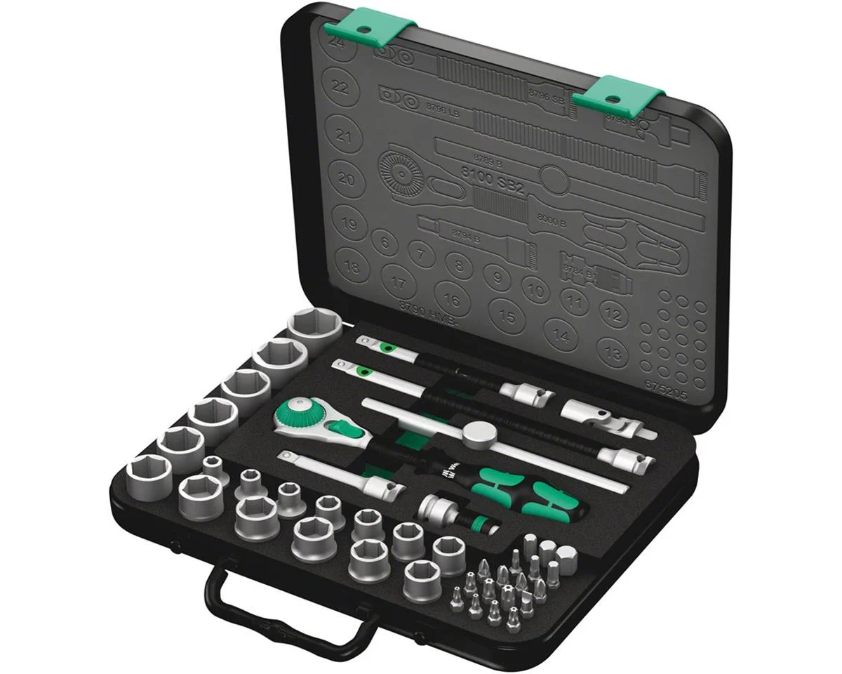 Wera 8100 SB 2 Zyklop Speed Ratchet Set (3/8" Drive) (Metric)